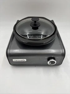 Crock-Pot 2.5 Quart Round Slow Cooker SCCPMD2-CH w/ Bowl & Lid Charcoal Gray - Picture 1 of 6