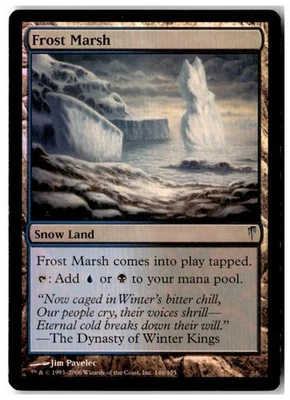 MTG Foil Frost Marsh - Coldsnap Heavily Played English - Image 1 of 2