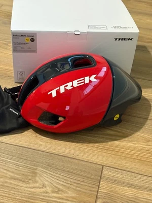 Casco de ciclismo Trek Ballista MIPS grande víbora rojo náutico azul marino Foto 1 de 3