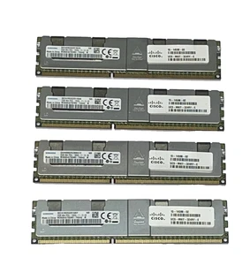 128 GB Samsung (4x32GB) M386B4G70DM0-YK0 PC3L-12800L CL11 ECC LRDIMM Server Ram - Picture 1 of 2