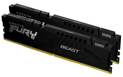 Kingston FURY Beast DDR5 64GB (2x32GB) 5600MT/s DDR5 CL40 DIMM Desktop Gaming Me - Image 1 of 4