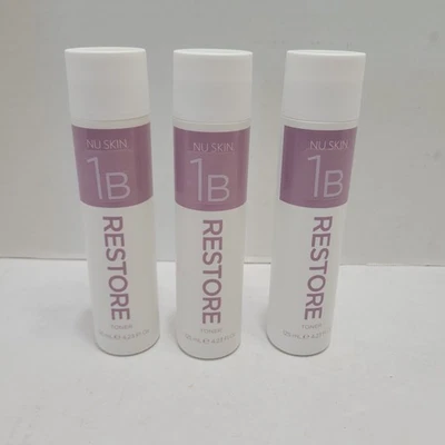 Lot Of 3: New Sealed NU SKIN 1B Restore Toners 125 ml / 4.23 Fl. Oz.   - Image 1 of 4