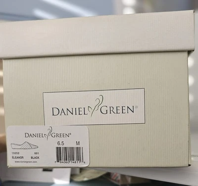 Zapatillas negras Daniel Green para mujer Eleanor sin cordones con cuña tacón abierto talla 6,5 M Foto 1 de 4