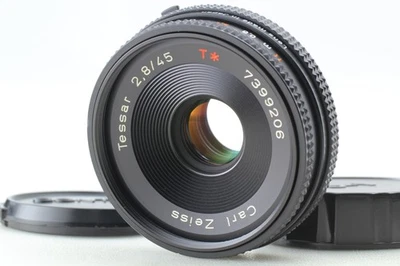 [MINT] Contax Carl Zeiss Tessar T* 45mm F/2.8 Pancake Lens MMJ CY From JAPAN - Image 1 of 4