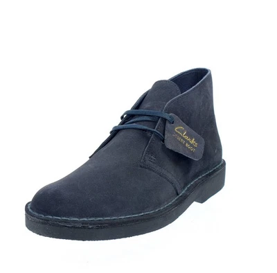 Clarks Desert Boot Evo - Polacchini In Suede Blu - Taglia 42.5 [8.5 US 26.7cm] - Imagen 1 de 3