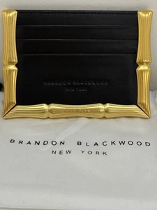 Auténtico NUEVO TARJETERO BRANDON BLACKWOOD NEW YORK BAMBÚ - Imagen 1 de 7