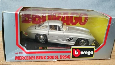 voiture mininature  1/24  " MERCEDES 300 SL 1954 " burago die-cast - Photo 1/4