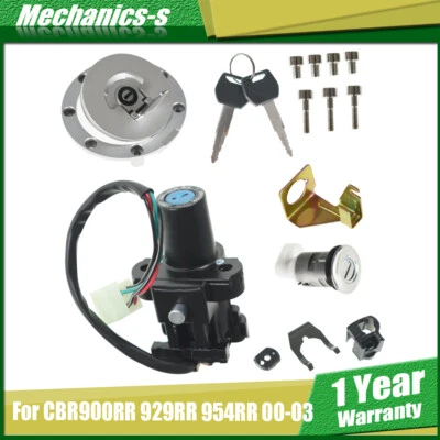 Interruptor de encendido para CBR900RR CBR929RR CBR954RR 2000-2003 tapa de gas combustible llave de bloqueo Foto 1 de 4
