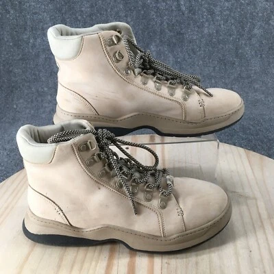 Rocket Dog Boots Womens 10 Ankle Combat Hiking Casual C345 Beige Faux Leather - Image 1 of 4