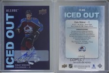 2019-20 Upper Deck Allure Iced Out Purple Diamond /50 Cale Makar Rookie Auto RC