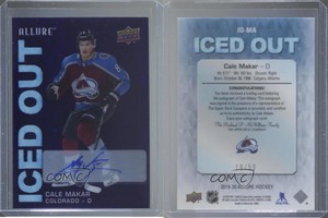 2019-20 Upper Deck Allure Iced Out Purple Diamond /50 Cale Makar Rookie Auto RC