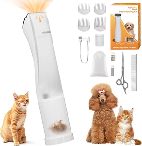 2-In-1 Dog Clipper & Hair Vacuum Low Noise Rechargeable Cordless Trimmer Cat Cli - Picture 1 of 13