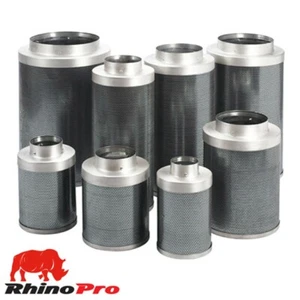 Rhino Pro Carbon Filters Hydroponic Extraction Systems Odour Reducing Purifying - Picture 1 of 3