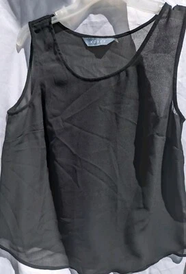 女式 Koret M 码透明黑色背心 — 第 1/3 张图片