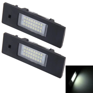 2 PLACCA PLACCHETTA A 18 LED LUCI TARGA BMW SERIE 1 2 3 4 5 X1 X3 X4 X5 X6 - Foto 1 di 9