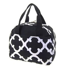 Insulated School Lunch Case Box Girl Boys Kids Adults Work Bag Quatrefoil Aztec - Picture 1 of 7