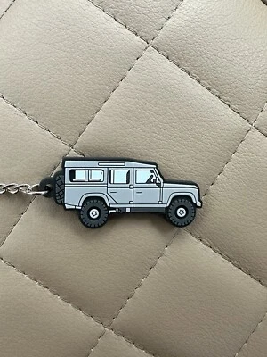 Grey Key Rings For Classic Land Rover Defender 110 Chain Gift Stocking - Image 1 of 3