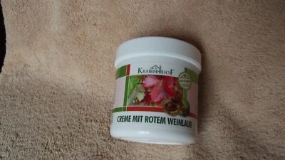 4x 250ml Kräuterhof Creme mit rotem Weinlaub u. Rosskastanie Asam Iris Cosmetic