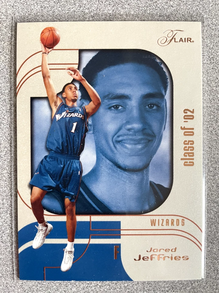 2002-03 Flair Class of '02 Jared Jeffries Rookie Card /1750 #97 Wizards - Image 1 of 2