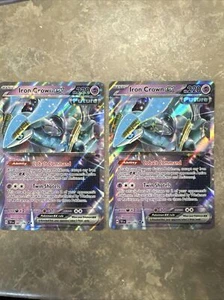 Zwei Pokémon-Karten - Eiserne Krone ex Temporal Forces 081/162 doppelt selten SV Holo - Bild 1 von 1
