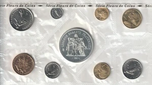 MDS FRANCIA FRANCIA FRANCO-KMS 1974 FDC CON 9 MONEDAS EN LÁMINA - Imagen 1 de 2