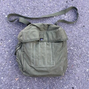 British Army Surplus Issue Olive Green S10 Respirator Haversack Webbing Pouch - Picture 1 of 5
