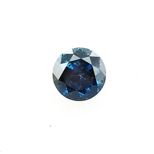Echter Diamant Fancy tiefblau Farbe natürlicher Rundschliff lose 0,84 ct I1 Reinheit - Bild 1 von 5