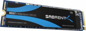 SABRENT 1TB Rocket NVMe PCIe M.2 2280 Internal SSD High Performance 1TB, TLC 
