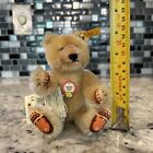 Steiff Limited Ed. Teddy Bear Blond Dicky Mohair Plush With Tags 029783