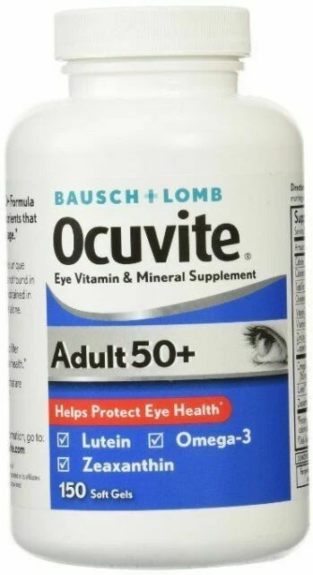 Bausch & Lomb Ocuvite Adult 50+ Eye Vitamin & Mineral Supplement - 150 Softgels