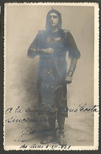 Real Photo Pedro Mirassou Opera Tenor w Dedication & Original Signed Year 1928 ! - Picture 1 of 2
