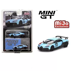 MIJO EXCLUSIVE MINI GT #487 BUGATTI CHIRON PUR SPORT GRAND PRIX SPEDIZIONE COMBINATA - Foto 1 di 1