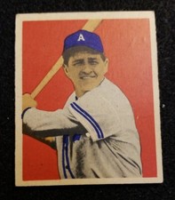 1949 Bowman Baseball Elmer Valo  #66    Philadelphia Athletics. Fair Creased