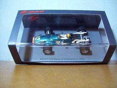 1/43 SPARK S5281 BRM P126 RACE OF CHAMPIONS 1968 #12 MIKE SPENCE Foto 1 de 4