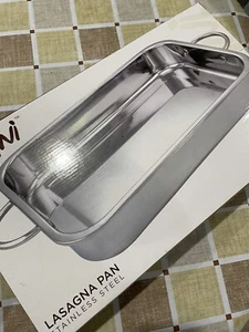 Parini Lasagna Pan Stainless Steel With Handles 14.5 x 10.5 x 2.5" New In Box - Picture 1 of 2