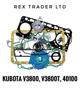 Gasket kit Suitable for Kubota V3800, V3800T Complete with all seals and gaskets - Picture 1 of 1