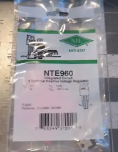 NTE960 Integrated Circuit 3 Terminal Positive Voltage Regulator 5v 1a 15w SK3591 - Picture 1 of 3