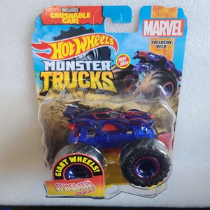 HOT WHEELS 2020 MONSTER TRUCKS - MARVEL SPIDER-MAN 2099 EXCLUSIVE DECO - Picture 1 of 1