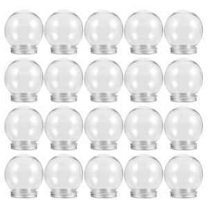 Globes d'eau en plastique transparent multi-usage, boules rechargeables, boules - Photo 1/12