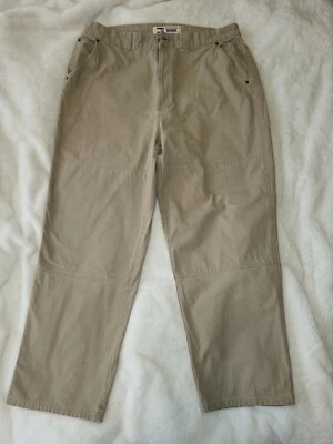 Мужские джинсы Hilfiger Demin Pants 42x32 цвет хаки с 6 карманами прямые штанины - Изображение 1 из 4