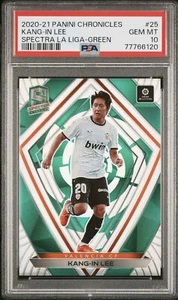 2020 Panini Spectra Kang-In Lee Valencia PSG Green 4/5 PSA 10 POP 2 Korea SSP - Picture 1 of 3