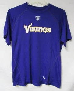 Minnesota Vikings Mens Size Medium Reebok SpeedWick Performance T-Shirt A1 1196 - Picture 1 of 4