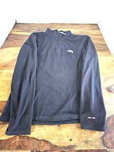 The North Face Pile Donna Taglia Media 1/4 Zip TKA 100 Glacier Classic Nero - Foto 1 di 4