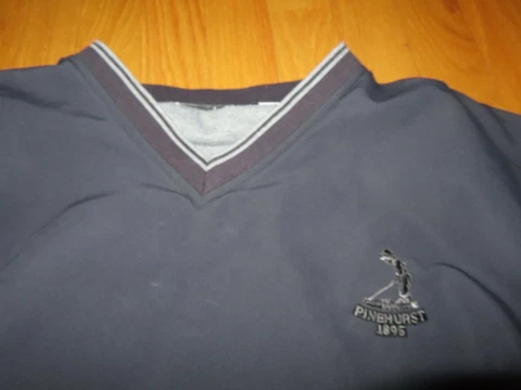 Ashworth 1895 Golf Course Embroidered (LG) Pull-Over Jacket BLACK Tiger Woods Cover