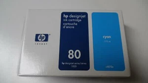 HP 80 C4872A Tintenpatrone Cyan DesignJet 1000 - versiegelt und abgelaufen - Bild 1 von 4