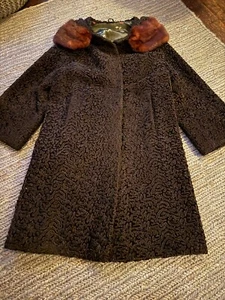 Vintage Astrakhan Coat - Picture 1 of 10