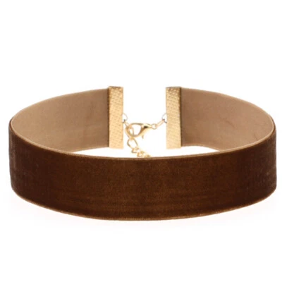 Colar Gargantilha Gótico de Veludo Macio Largo Festa Boate Joias Punk - Imagem 1 de 4