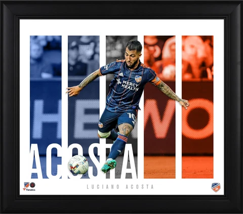 Luciano Acosta FC Cincinnati Framed 15x17 Player Core Collage Cover
