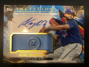 2023 Topps Inception Alek Manoah Button Relic Autograph Auto Blue Jays IAP-AM - Picture 1 of 2