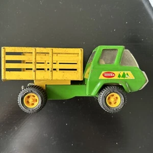 Vintage 1970’s Mini Tonka green yellow Forestry dump truck - Picture 1 of 10